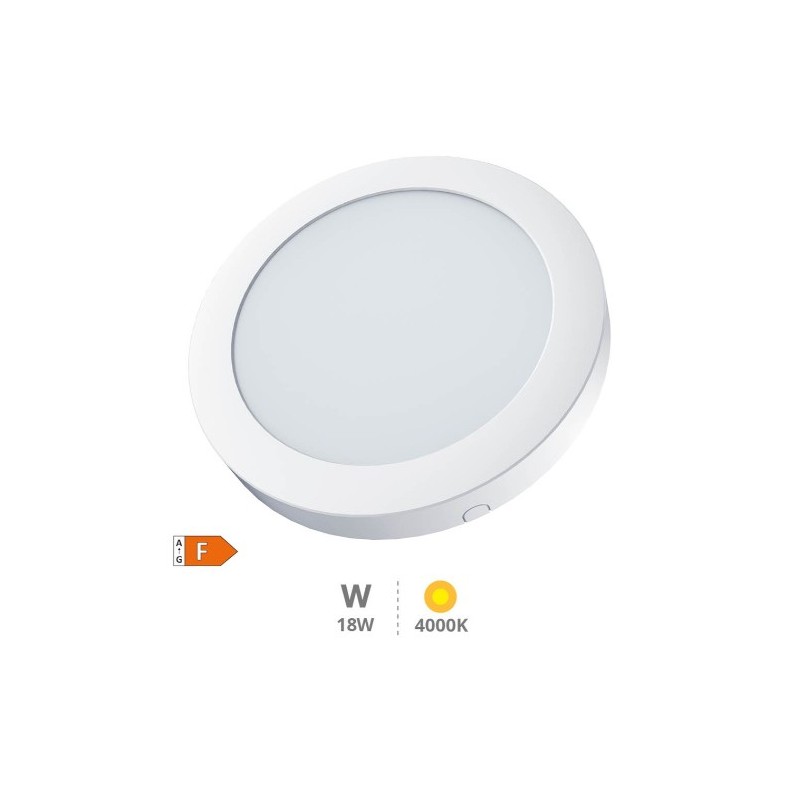 DOWNLIGHT BLANCO SUPERFICIE LED REDONDO BOGUR 18W 4000K