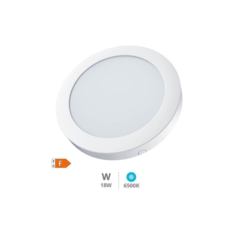 DOWNLIGHT BLANCO SUPERFICIE  LED REDONDO BOGUR 18W 6500K