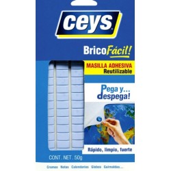 CEYS BRICOFACIL PEGA Y DESPEGA MASILLA 50 GR