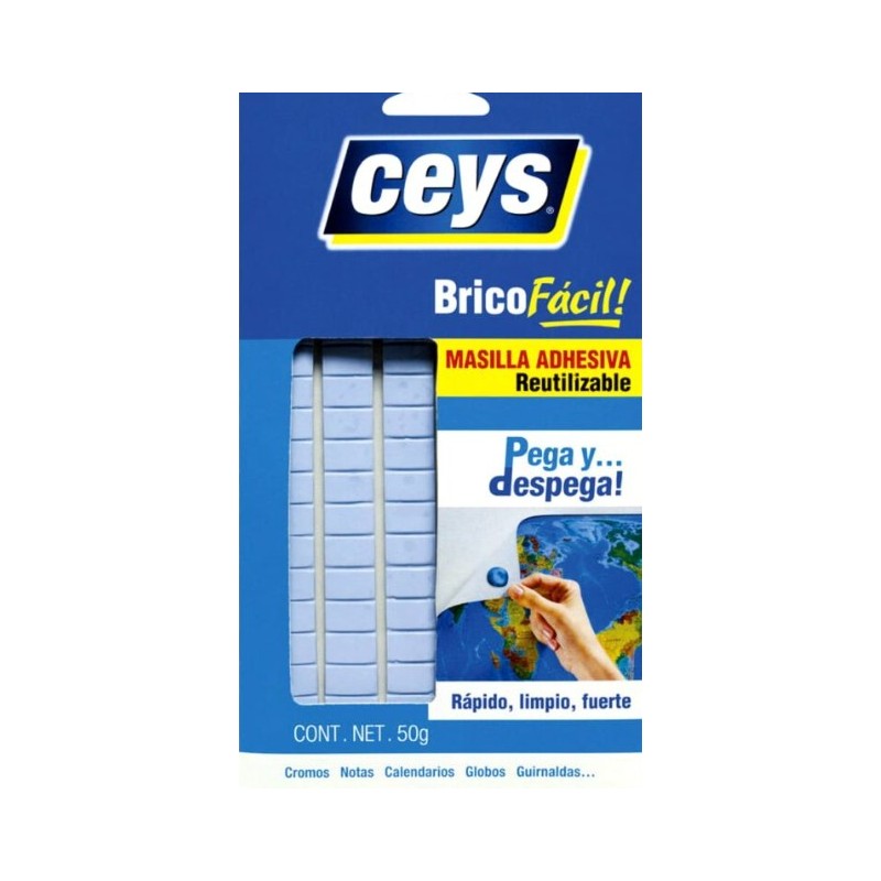 CEYS BRICOFACIL PEGA Y DESPEGA MASILLA 50 GR