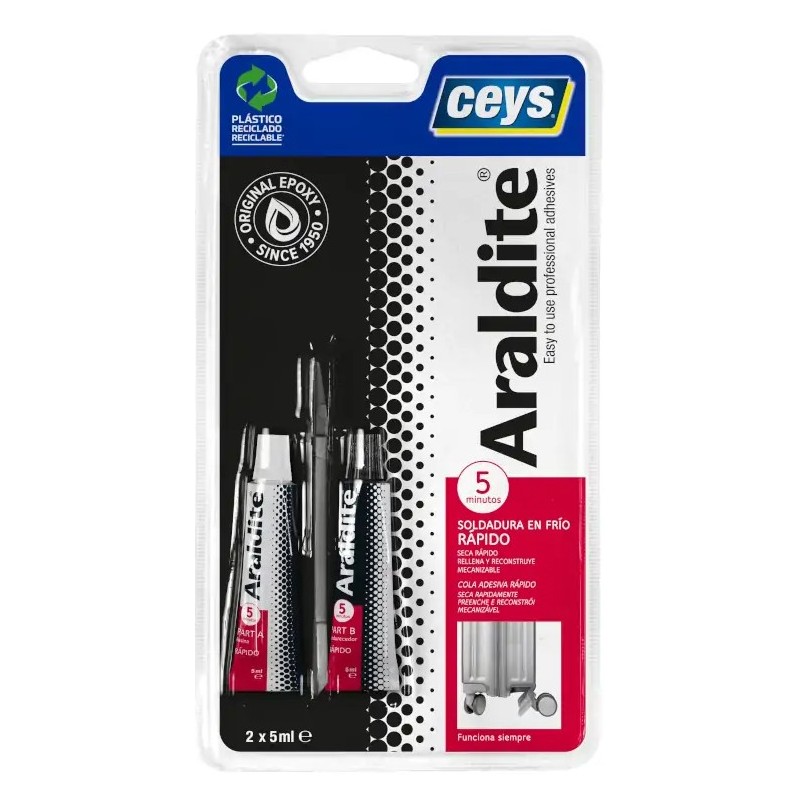 ARALDITE RAPIDO PEQUEÑO BLISTER 5+5ML