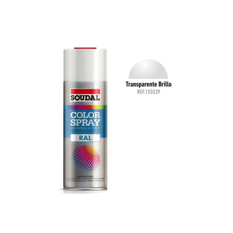 SPRAY COLOR TRANSPARENTE BRILLO 400ML