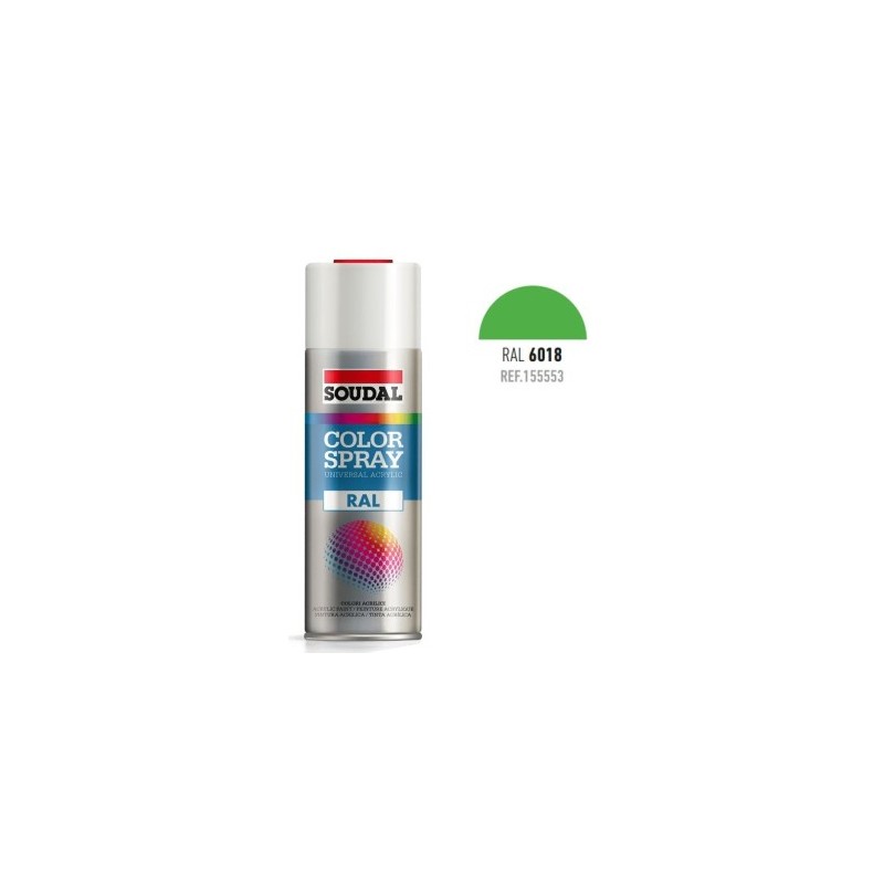 SPRAY COLOR RAL6018 VERDE AMARILLE 400ML