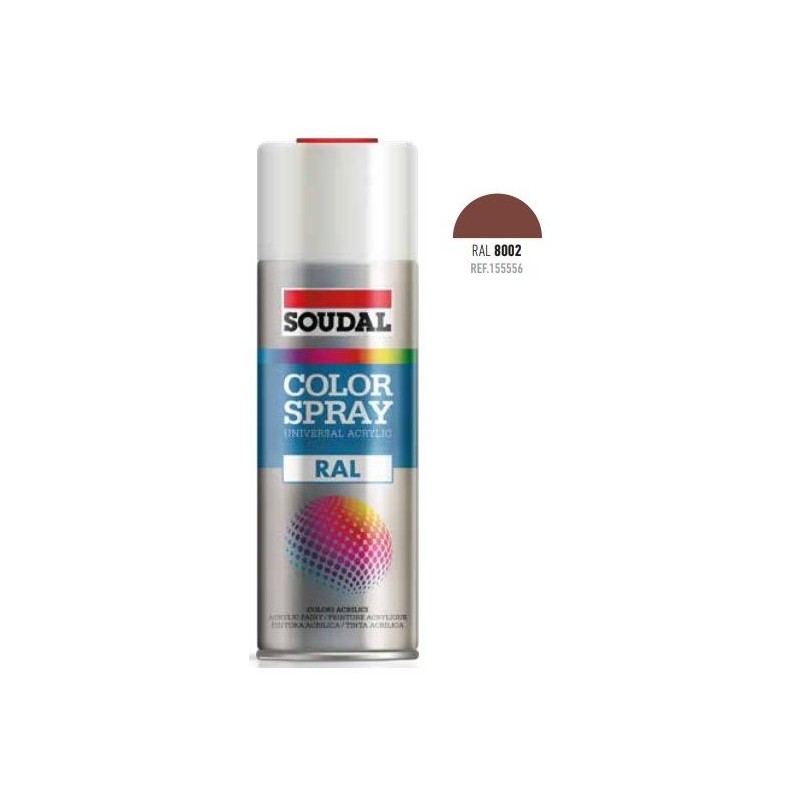 SPRAY COLOR RAL8002 MARRON SEÑALES 400ML