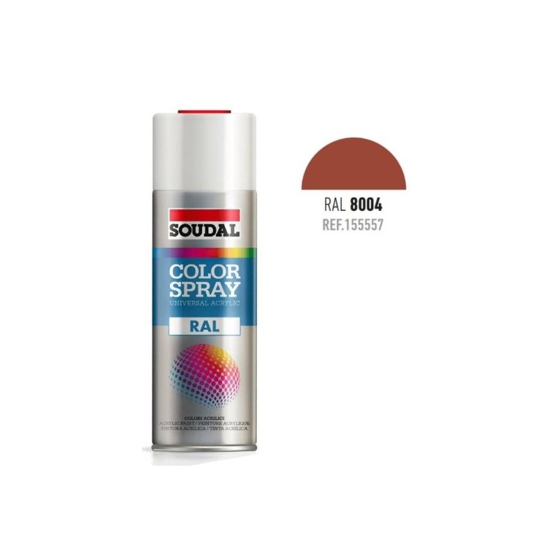 SPRAY COLOR RAL8004 MARRON COBRE 400ML