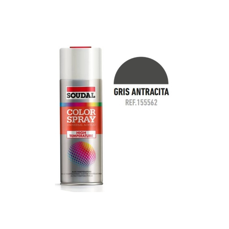 SPRAY COLOR GRIS ANTRAC.RESIS.CALOR 400M