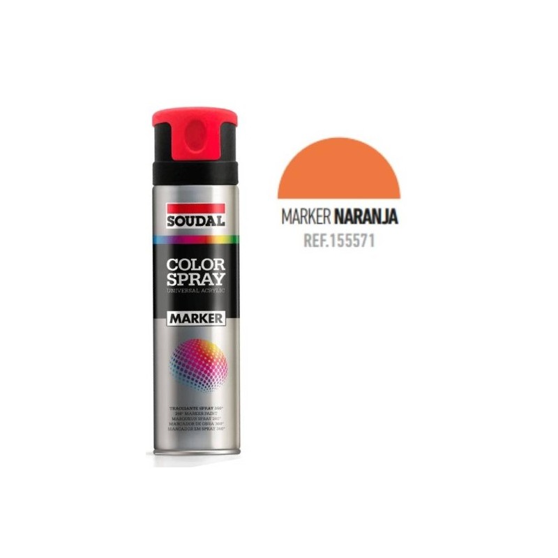 SPRAY MARCAR NARANJA FLOURESCENTE 500ML