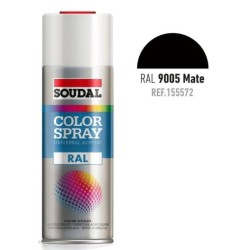 SPRAY COLOR RAL9005 NEGRO MATE 400ML
