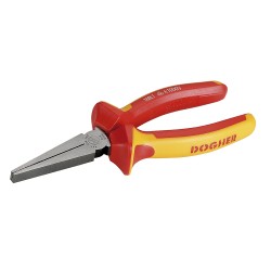 ALICATE BOCA PLANA AISLADO VDE 1000V 160MM CON COLGADOR