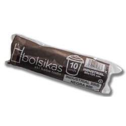 BOLSA BASURA INDUSTRIAL 800 NEGRA 85X105 10 UD. - PARA CUBOS DE 100 L