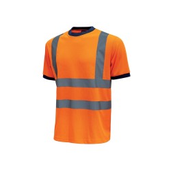 CAMISETA ALTA VISIBILIDAD NARANJA FLUOR T XXL U-POWER