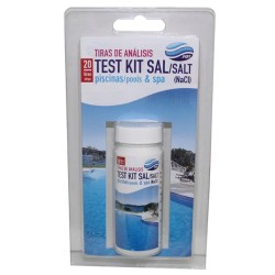 TEST KIT NIVEL SAL 20 TIRAS PISCINA PQS