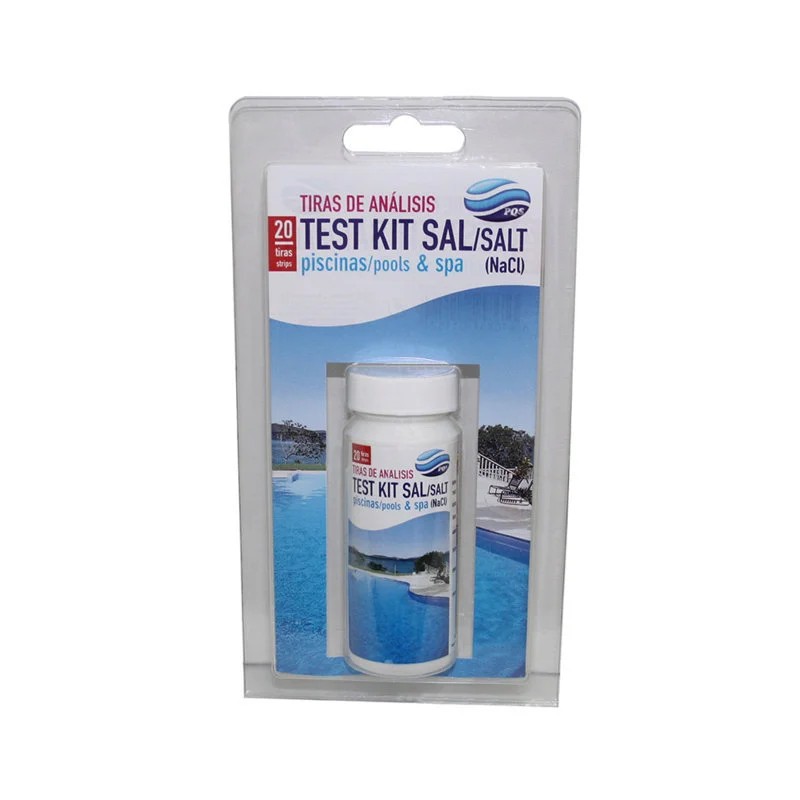 TEST KIT NIVEL SAL 20 TIRAS PISCINA PQS