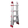 ESCALERA TELESCOPICA 8+8 PELDAÑOS BISAGRA PROGRAMABLE CON BLOQUEO DE S