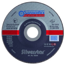 Disco de Corte Silverstar 125x2.5x22.23 mm para Acero | Alta Precisión