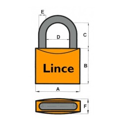 Candado Tradicional LINCE Serie 300 | Candado económico y seguro de la