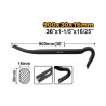 Palanca Desencofrador 90 cm INGCO HWBA01362 | Acero forjado templado y
