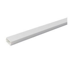 Mini-canaleta eléctrica blanca adhesiva 2M 10x15mm | PVC autoextinguib