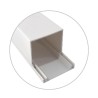 Mini-canaleta eléctrica blanca adhesiva 2M 10x15mm | PVC autoextinguib