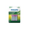 Baterías Philips R03 Ni-MH 700mAh Blíster 4x | Pilas AAA recargables d
