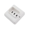 Base de empotrar para hornos y cocinas | 25A 250V 6000W | Blanco