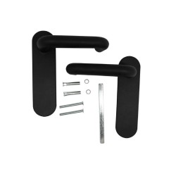 Juego de manilla cortafuego ciega 704 MICEL | Acero/nylon negro | Cert