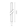 Cinta persiana PR26 MICEL | Polipropileno gris/blanco 300x300x22 mm