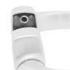 Juego de manilla Micel 6842 blanca de aluminio | 1 taladro
