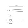 JGO Manilla 6842 MICEL en Plata | 120x68x50 mm