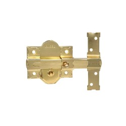 Cerrojo de Sobreponer MICEL CRR10 Latón Satinado | Acero 140x148x75 mm