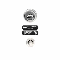 Cerrojo de Sobreponer MICEL CRR10 Níquel | Acero 140x148x75 mm