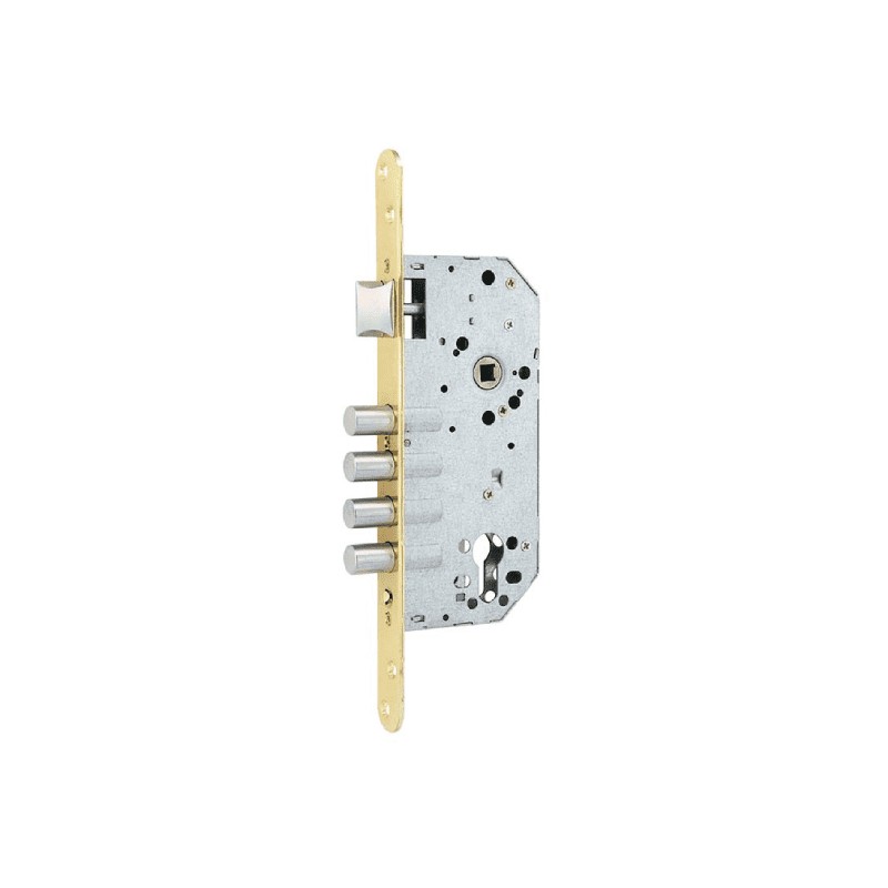 Cerradura de Embutir MICEL CRE07 Latonada | Canto Redondo 23x270x79 mm Cerradura de Embutir MICEL CRE07 Latonada | Canto Redondo 23x270x79 mm