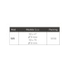 Picaporte DHA Modelo 505 | Canto Redondo 50 mm Mate con Condera Incorp