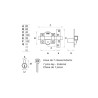 Cerrojo FAC 301R/80 con cadena — Seguridad con llave Serreta