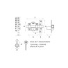 Cerrojo FAC 301R/80 con cadena — Seguridad con bombillo 90 mm
