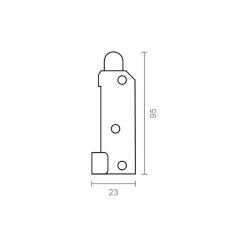Juego Enganche Cama 8 Piezas 95x23 ZN | MICEL