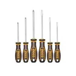 JUEGO 6 DESTORNILLADORES PLANOS+PHILLIPS