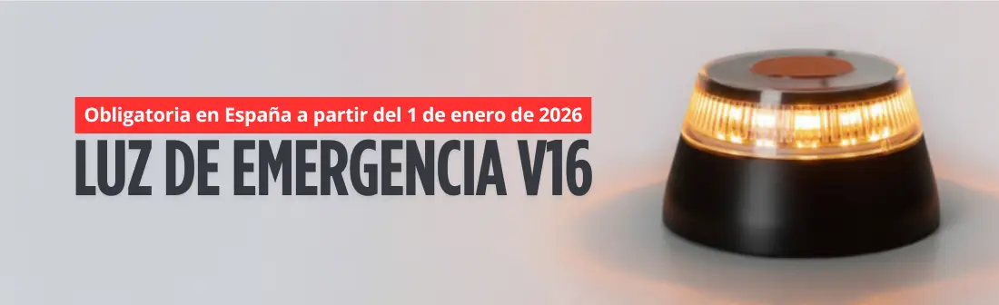 Baliza de emergencia V16: la luz obligatoria para señalizar averías o accidentes en carretera.